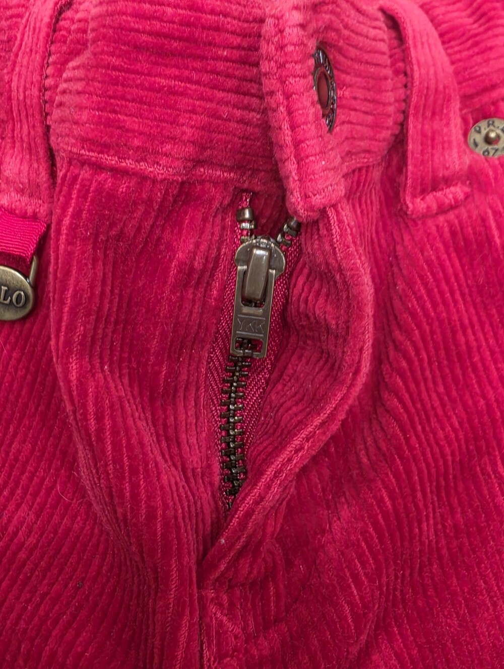Ralph Lauren Corduroy Pants Boys Size 8 Red 5 Pocket Embroidered Pony - Picture 9 of 12